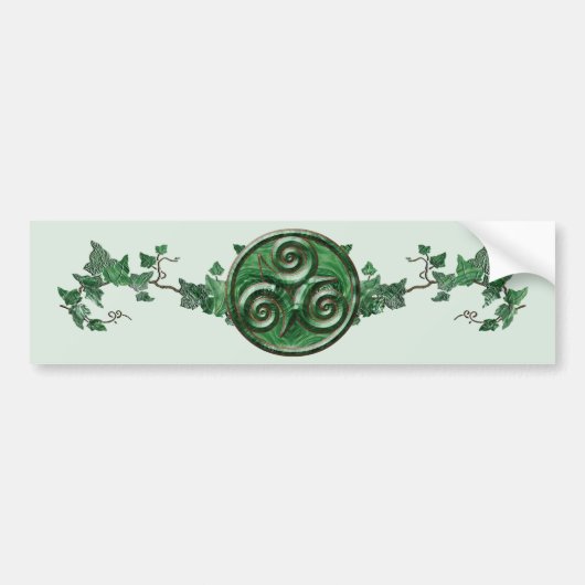 Efeu Triskel Autoaufkleber (Vorne)