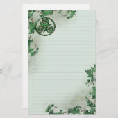 Efeu Triskel gezeichnet Briefpapier (Vorne/Hinten)