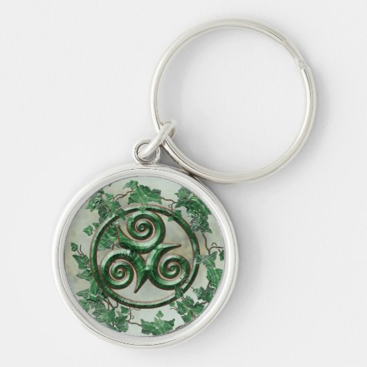 Efeu Triskel Schlüsselanhänger (Vorne)