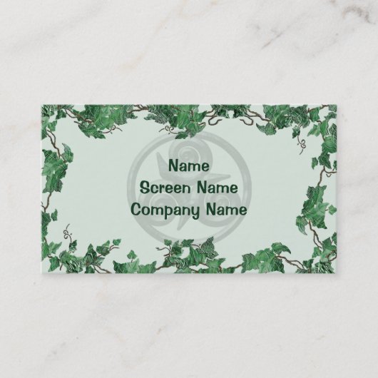 Efeu Triskel Visitenkarte (Vorderseite)