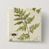 Efeu und Farne Button (Vorderseite)