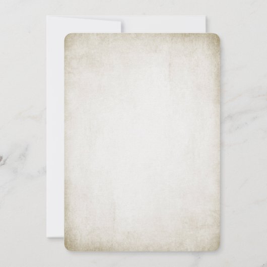 Efeu- und Hochzeitsgrenze Einladung (Rückseite)