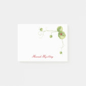 Efeu-und Marienkäfer-personalisierte Post-it Klebezettel (Vorderseite)