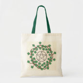 Efeu-und Pentagramm-Taschen-Tasche Tragetasche (Vorne)