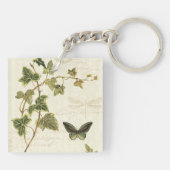 Efeu und Schmetterlinge Schlüsselanhänger (Rückseite)