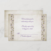 Efeu und Spitzen-UAWG Einladung (Vorne/Hinten)