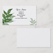 Efeu verlässt Geschäfts-Karten Visitenkarte (Vorne/Hinten)