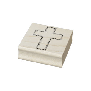 Efeu-Weinkreuz-Briefmarke Gummistempel