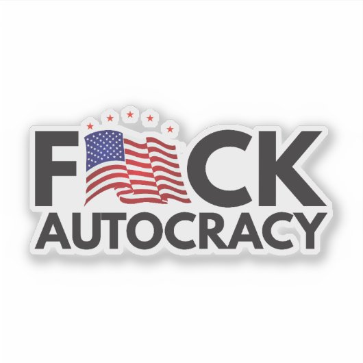 Eff Autokratie Aufkleber (Vorderseite)