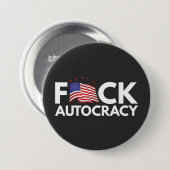 EFF-Autokratie im weißen Text Button (Vorne & Hinten)