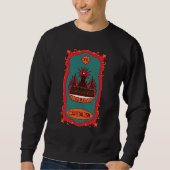 Eff Capitalism Burn It Tarot Card Tower Symbol Sweatshirt (Vorderseite)