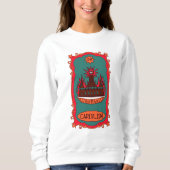 Eff Capitalism Burn It Tarot Card Tower Symbol Sweatshirt (Vorderseite)