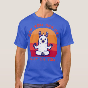 Eff du Kay siehst Warum du Lama Retro Vintag? T-Shirt