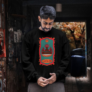 Eff Kapitalismus Verbrenne Es Tarotkarte Turmsymbo Sweatshirt