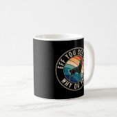 Eff you See Kay Retro 80er Schipperke Kaffeetasse (VorderseiteRechts)