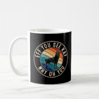Eff you See Kay Retro 80er Schipperke Kaffeetasse