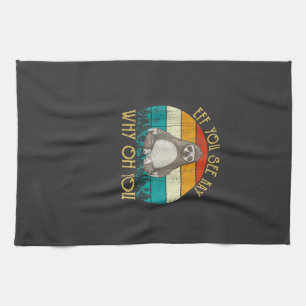 Eff You See Kay Why Oh You - Lustiger Vintage Faul Geschirrtuch