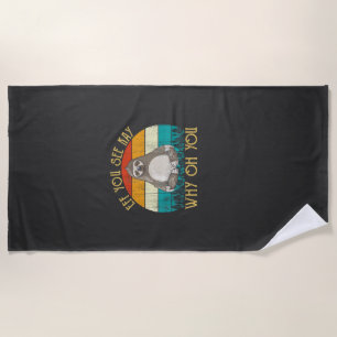 Eff You See Kay Why Oh You - Lustiges Vintage Faul Strandtuch