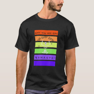 Eff You See Kay Yoga Skelett Sarkastisches Hallowe T-Shirt