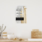 Effect Music Memorization - Music Quotes Poster (Küche)