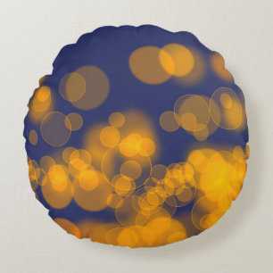 Effekt bokeh. rundes kissen