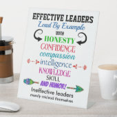 Effektive Führungskräfte - Spaß Sockelschild (In Situ)