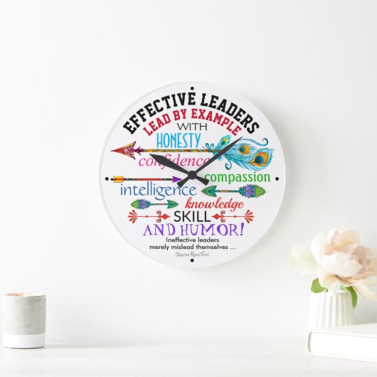 EFFEKTIVE LEADER-Uhr Große Wanduhr (Zuhause)