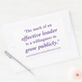 Effektiver Leader-Aufkleber Rechteckiger Aufkleber (Umschlag)