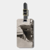 EffektivwertLusitania kommt New York City 1907 an Gepäckanhänger (Vorderseite vertikal)