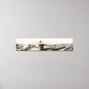 EffektivwertLusitania New York City 1907 Vintag Leinwanddruck