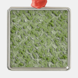 Effektmuster der grünen Algen Ornament Aus Metall
