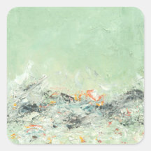 Effervesce - grüne minimalistische abstrakte Kunst