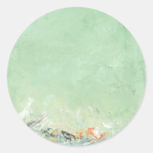 Effervesce - grüne minimalistische abstrakte Kunst