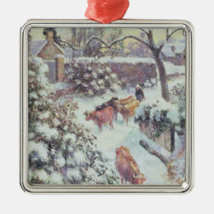 Effet de Neige ein Montfoucault, 1882 Ornament Aus Metall