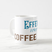 Effete Coffee Snob - Typografie Kaffeetasse (Vorderseite Links)