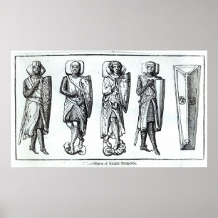 Effigies of Knights Templars Poster