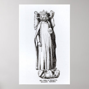 Effigy Edward II von Gloucester Cathedral Poster
