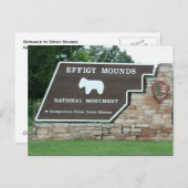 Effigy Mounds Nationalpark Eintritt Postkarte (Vorne/Hinten)