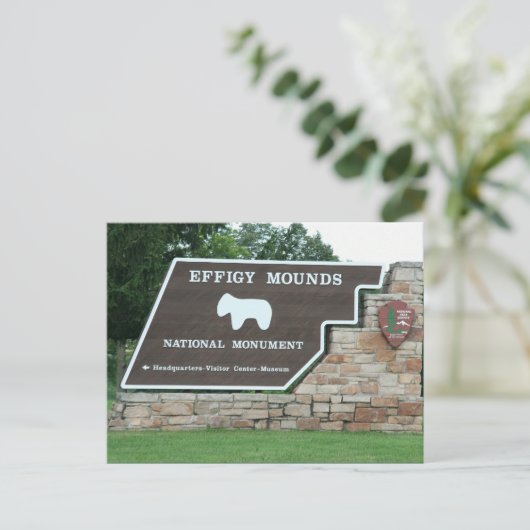 Effigy Mounds Nationalpark Eintritt Postkarte (Stehend Vorderseite)