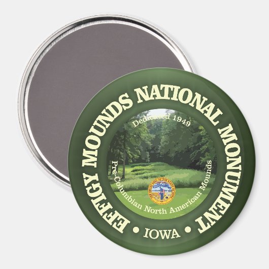 Effigy Mounds (NM) Magnet (Vorderseite/Rückseite)
