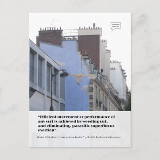 Effiziente Bewegung - Postkarte