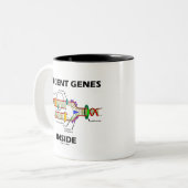 Effiziente Gene innerhalb (DNA-Replikation) Zweifarbige Tasse (Vorderseite Links)
