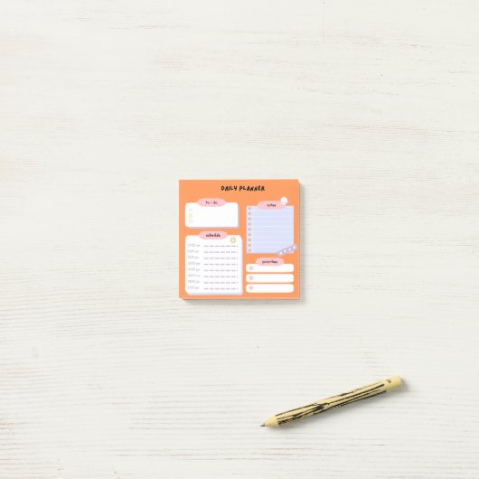 Effiziente Planer nach dem IT-System Post-it Klebezettel (Auf Schreibtisch)