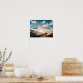 Effiziente Solarmodule mit Blue Sky-Hintergrund Poster (Küche)