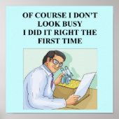 Effizienter intelligenter Wissenschaftler Poster (Vorne)