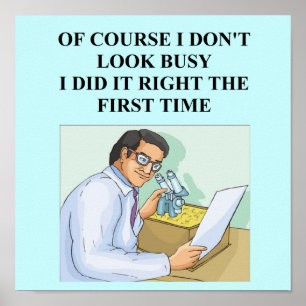 Effizienter intelligenter Wissenschaftler Poster