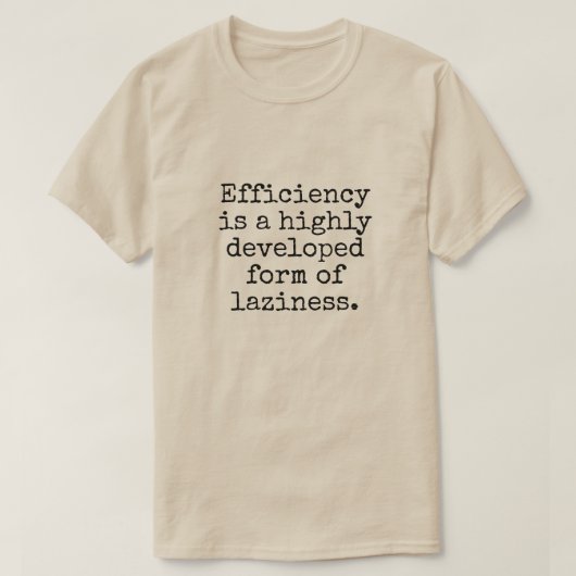 Effizienzwitz T-Shirt (Design vorne)