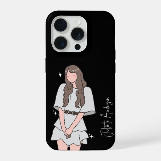 Efforless beauty Girl Anpassbar iPhone Hülle (Rückseite)