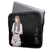 Efforless beauty Girl Anpassbar Laptopschutzhülle (Vorderseite Links)