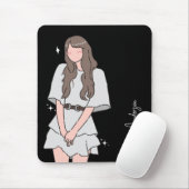 Efforless beauty Girl Anpassbar Mousepad (Mit Mouse)
